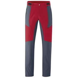 Maier Sports Funktions-/Trekkinghose Kerid - wasserabweisend - rot/blau Herren